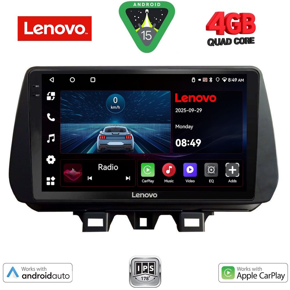 Βλησαρούλης Car Center - LENOVO LVE 8244_CPAA (9inc) MULTIMEDIA TABLET for HYUNDAI TUCSON mod. 2019>