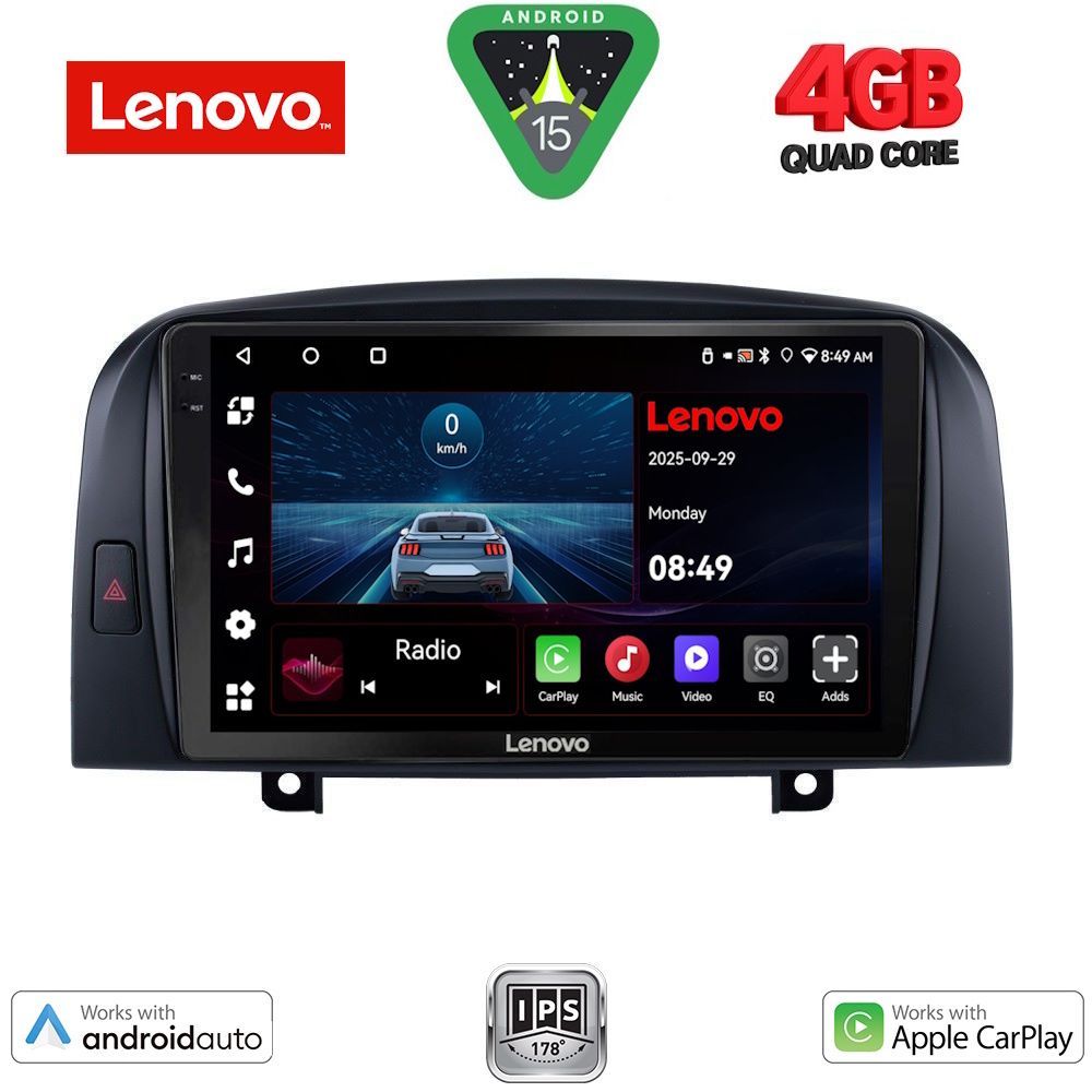 Βλησαρούλης Car Center - LENOVO LVE 8248_CPAA (9inc) MULTIMEDIA TABLET for HYUNDAI  SONATA mod. 2006-2009