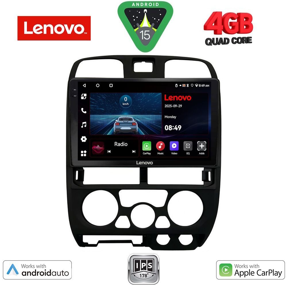 Βλησαρούλης Car Center - LENOVO LVE 8253BL_CPAA (9inc) MULTIMEDIA TABLET for ISUZU D-MAX mod. 2002-2008 (BLACK)