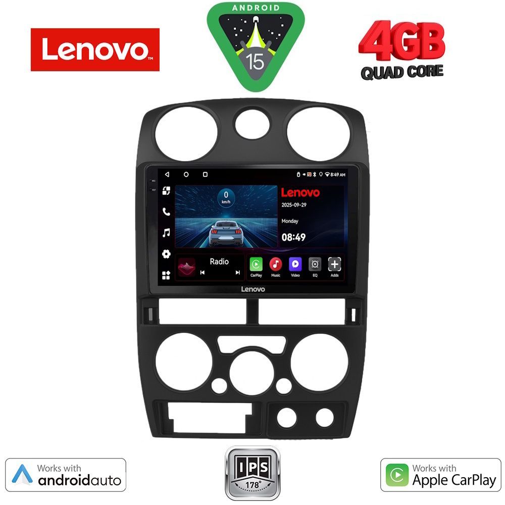Βλησαρούλης Car Center - LENOVO LVE 8254BL_CPAA (9inc) MULTIMEDIA TABLET for ISUZU D-MAX mod. 2008-2012  (BLACK)