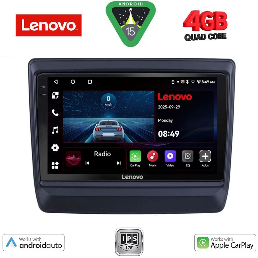 Βλησαρούλης Car Center - LENOVO LVE 8256_CPAA (9inc) MULTIMEDIA TABLET for ISUZU DMAX mod. 2020>