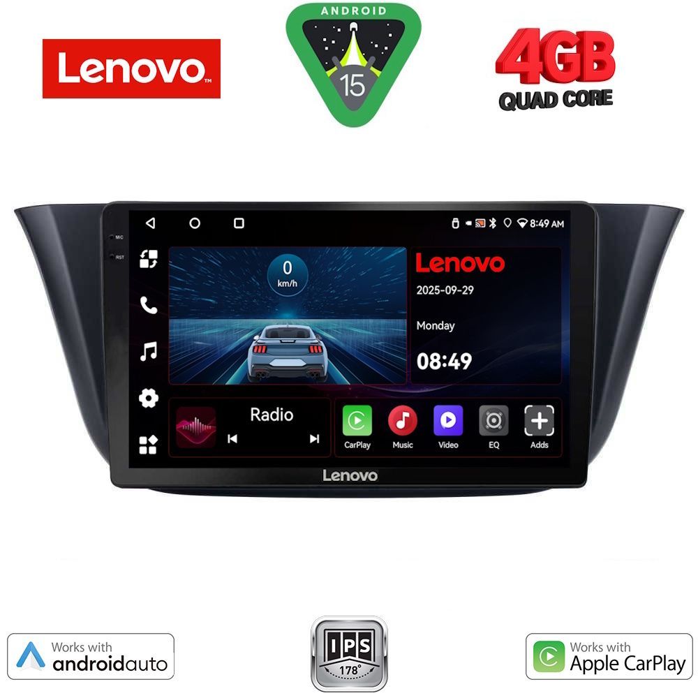 Βλησαρούλης Car Center - LENOVO LVE 8265_CPAA (9inc) MULTIMEDIA TABLET for IVECO DAILY mod. 2014>