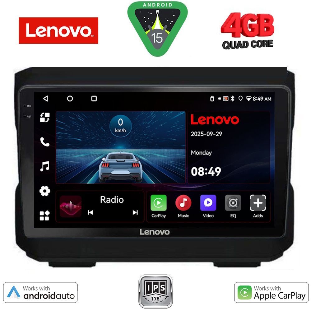Βλησαρούλης Car Center - LENOVO LVE 8272_CPAA (10inc) MULTIMEDIA TABLET for JEEP  mod. 2007-2014 - DODGE mod. 2007-2014
