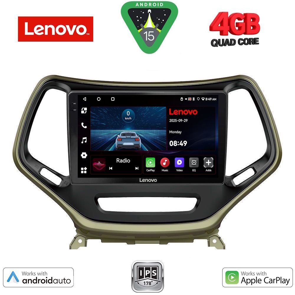 Βλησαρούλης Car Center - LENOVO LVE 8273_CPAA (10inc) MULTIMEDIA TABLET for JEEP  CHEROKEE mod. 2014>