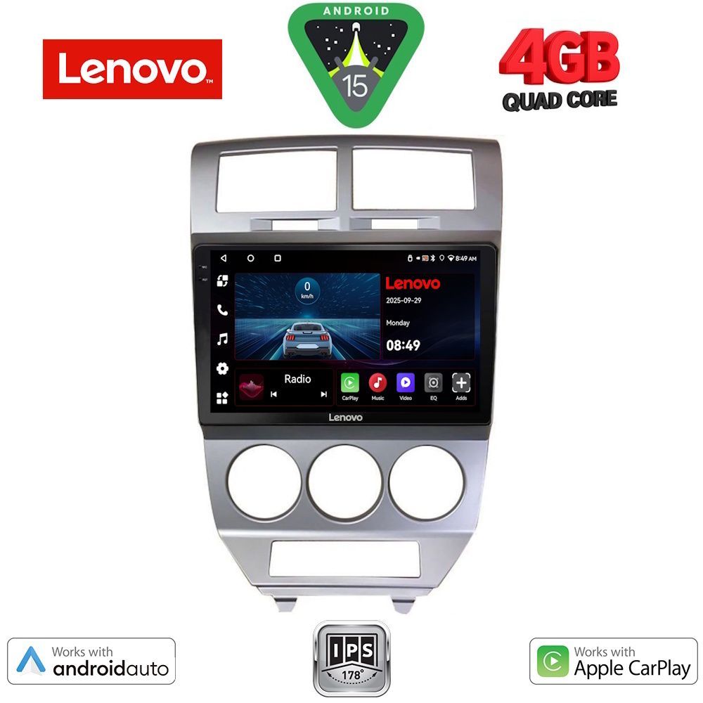 Βλησαρούλης Car Center - LENOVO LVE 8275_CPAA (10inc) MULTIMEDIA TABLET for DODGE CALIBER mod. 2006-2012