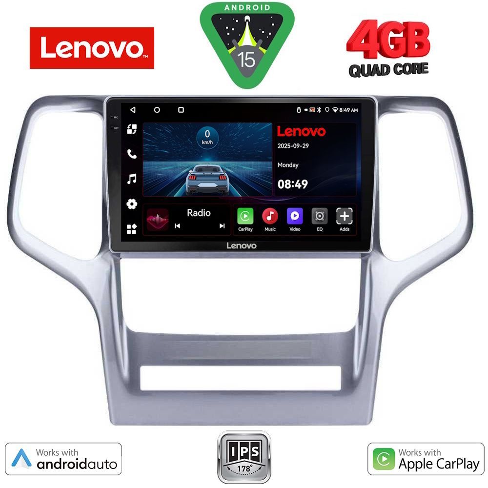 Βλησαρούλης Car Center - LENOVO LVE 8282_CPAA (9inc) MULTIMEDIA TABLET for JEEP GRAND CHEROKEE mod. 2011-2014
