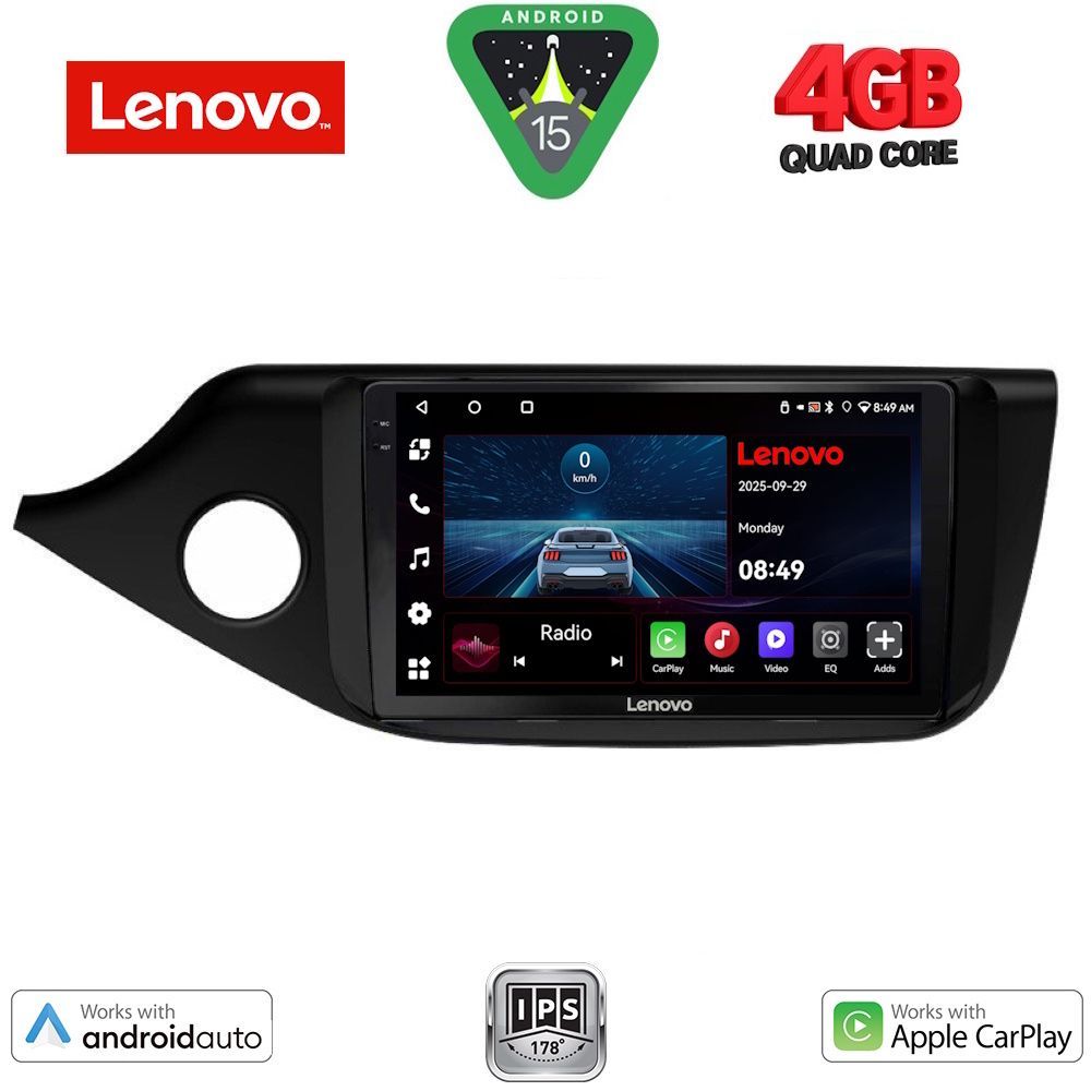 Βλησαρούλης Car Center - LENOVO LVE 8302_CPAA (9inc) MULTIMEDIA TABLET for KIA CEED  mod. 2012-2018