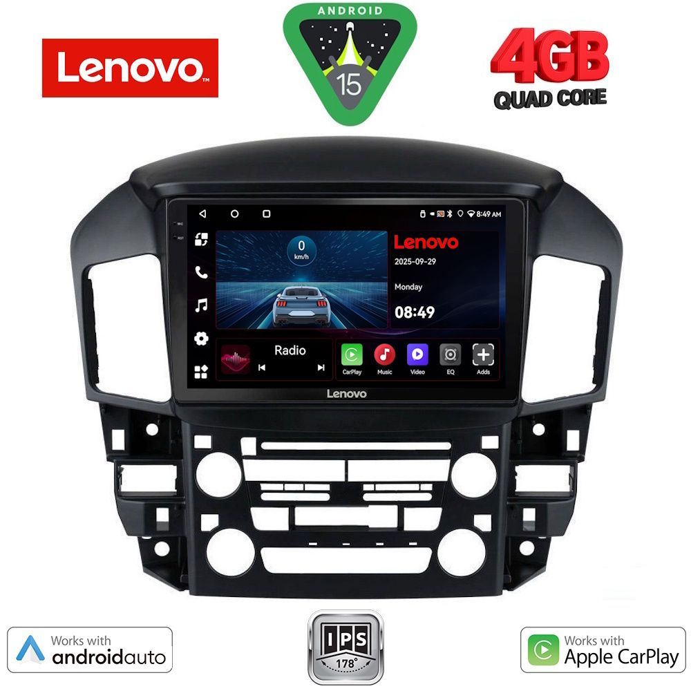 Βλησαρούλης Car Center - LENOVO LVE 8344_CPAA (9inc) MULTIMEDIA TABLET for LEXUS RX 300 mod. 1998-2003