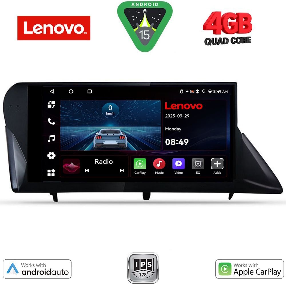 Βλησαρούλης Car Center - LENOVO LVE 8346_CPAA (9inc) MULTIMEDIA TABLET for LEXUS RX mod. 2009-2014