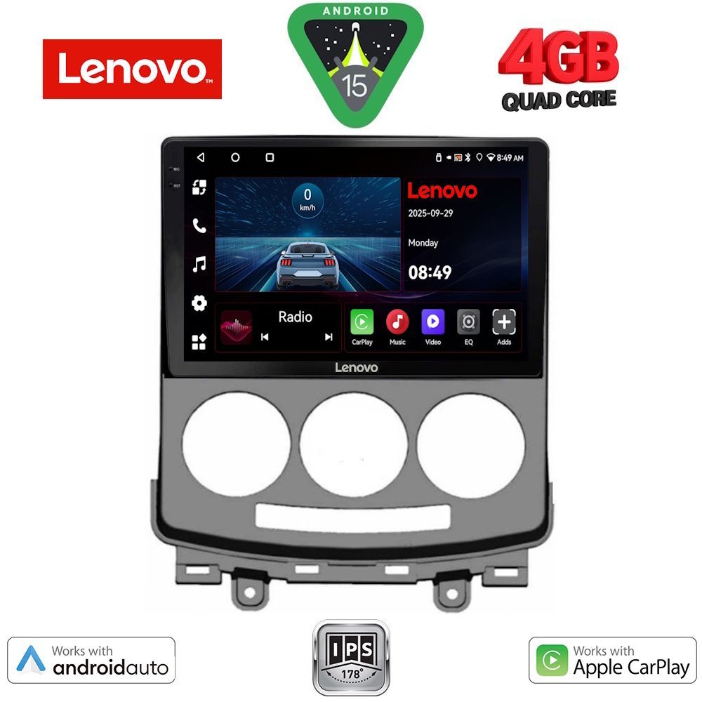 Βλησαρούλης Car Center - LENOVO LVE 8370_CPAA (9inc) MULTIMEDIA TABLET for MAZDA 5  mod. 2004-2010