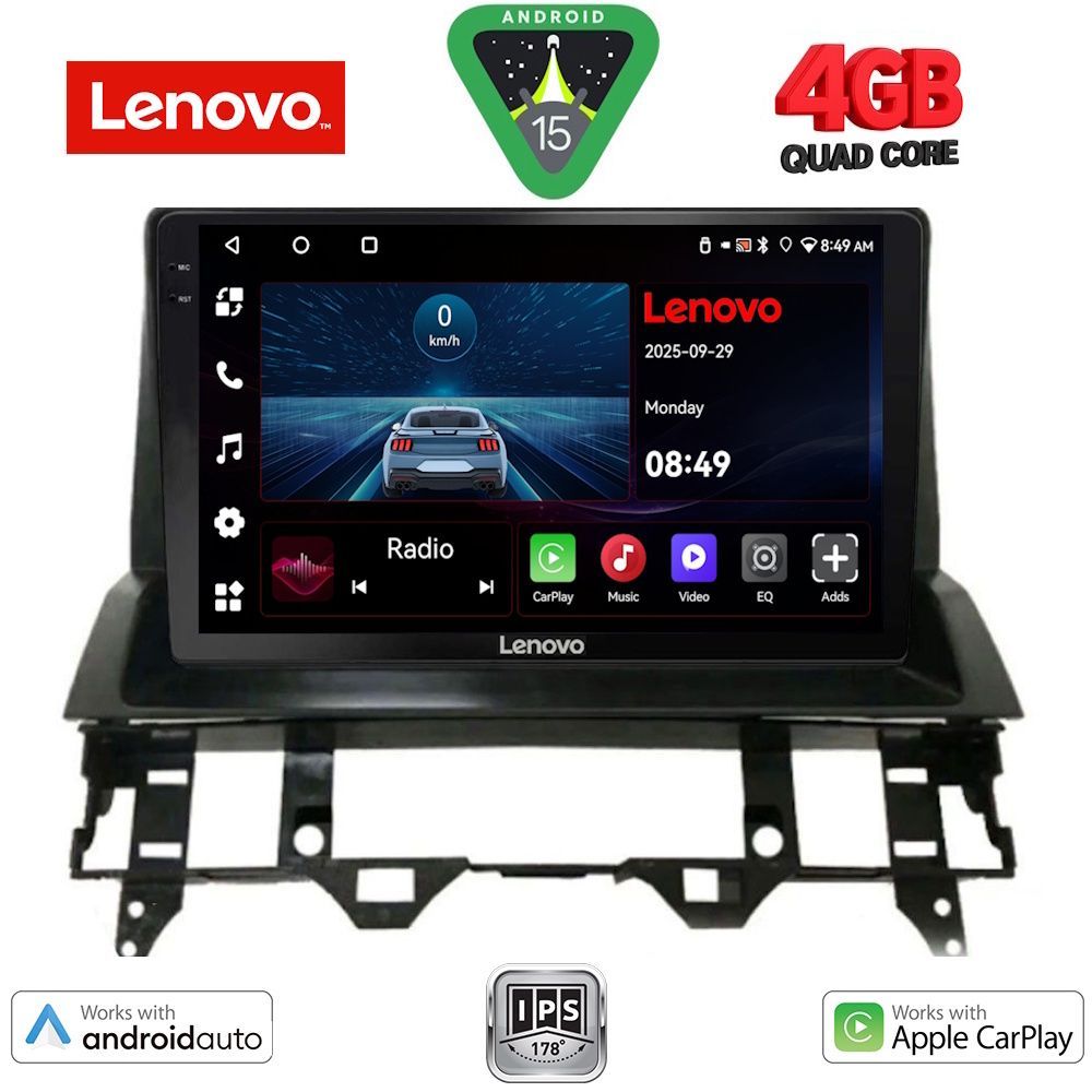 Βλησαρούλης Car Center - LENOVO LVE 8376_CPAA DASH (10inc) MULTIMEDIA TABLET for MAZDA 6 mod. 2002-2008