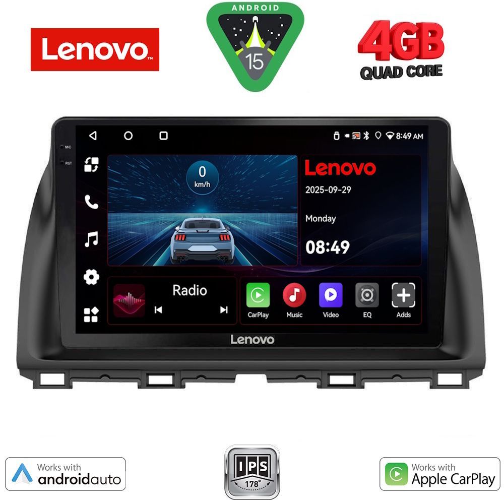 Βλησαρούλης Car Center - LENOVO LVE 8380_CPAA (10inc) MULTIMEDIA TABLET for MAZDA CX5 mod. 2013-2017