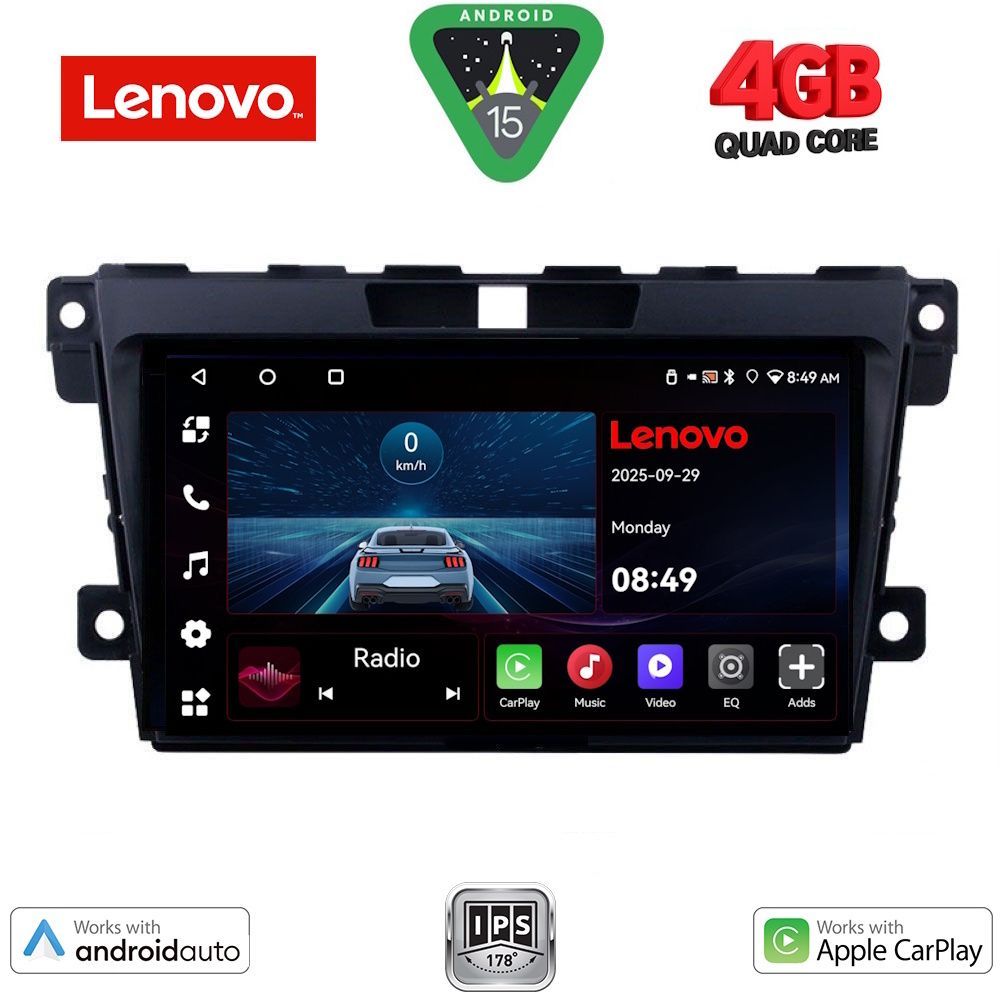 Βλησαρούλης Car Center - LENOVO LVE 8389_CPAA (9inc) MULTIMEDIA TABLET for MAZDA CX7  mod. 2006-2012
