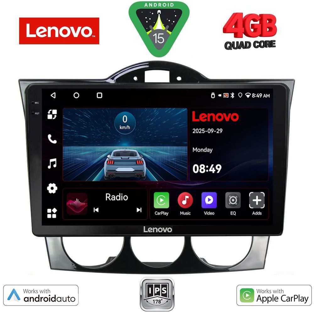 Βλησαρούλης Car Center - LENOVO LVE 8394_CPAA (9inc) MULTIMEDIA TABLET for MAZDA RX8 mod. 2001-2008