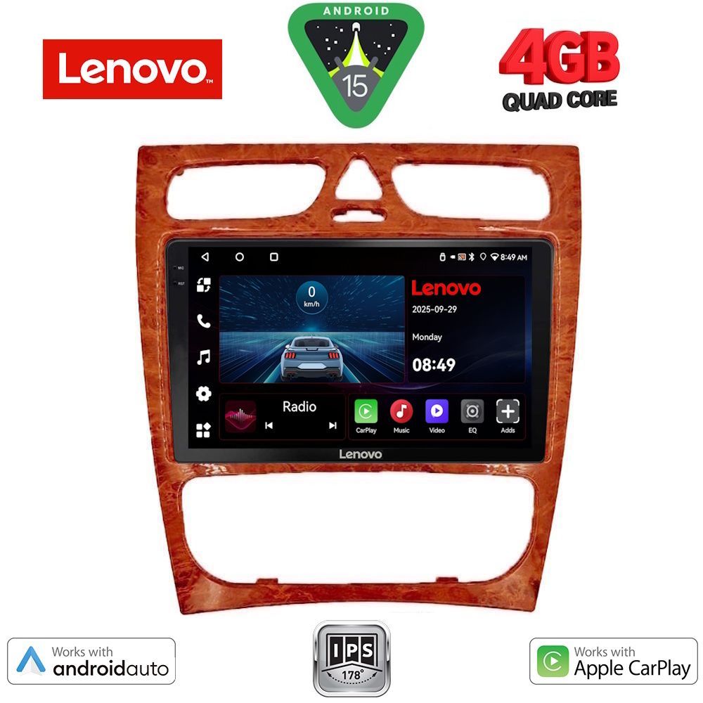 Βλησαρούλης Car Center - LENOVO LVE 8402CH_CPAA (9inc) MULTIMEDIA TABLET for MERCEDES C (W203) mod. 1999-2004