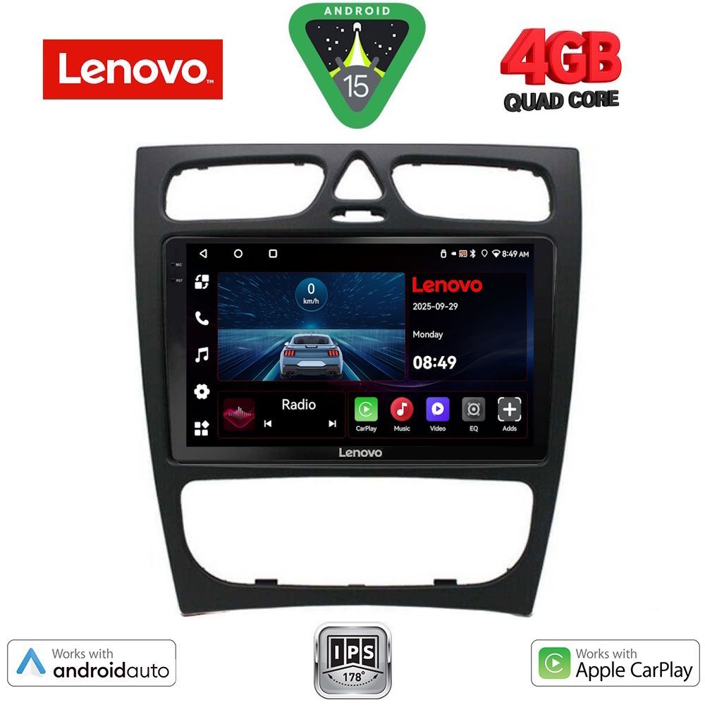 Βλησαρούλης Car Center - LENOVO LVE 8402_CPAA (9inc) MULTIMEDIA TABLET for MERCEDES C (W203) mod. 1999-2004