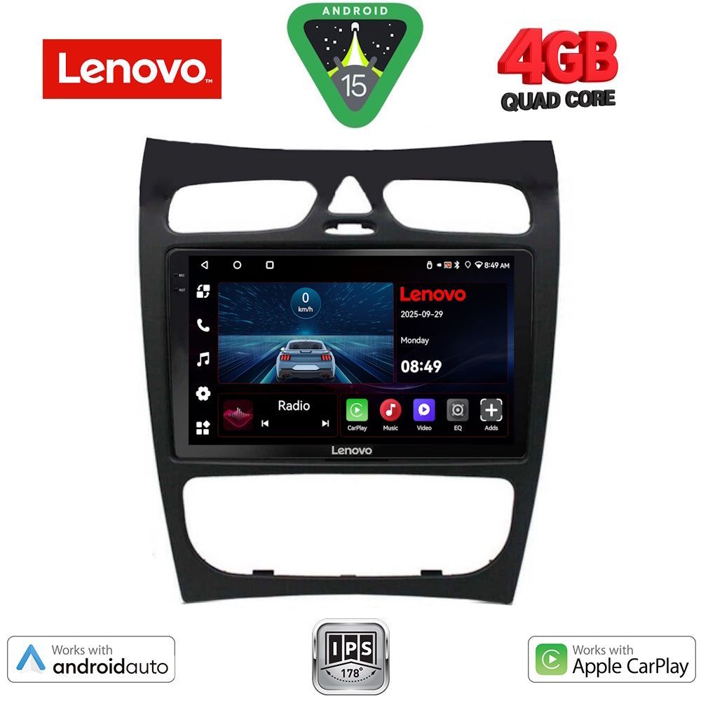 Βλησαρούλης Car Center - LENOVO LVE 8406_CPAA (9inc) MULTIMEDIA TABLET for MERCEDES CLK (W209) mod. 2000-2004