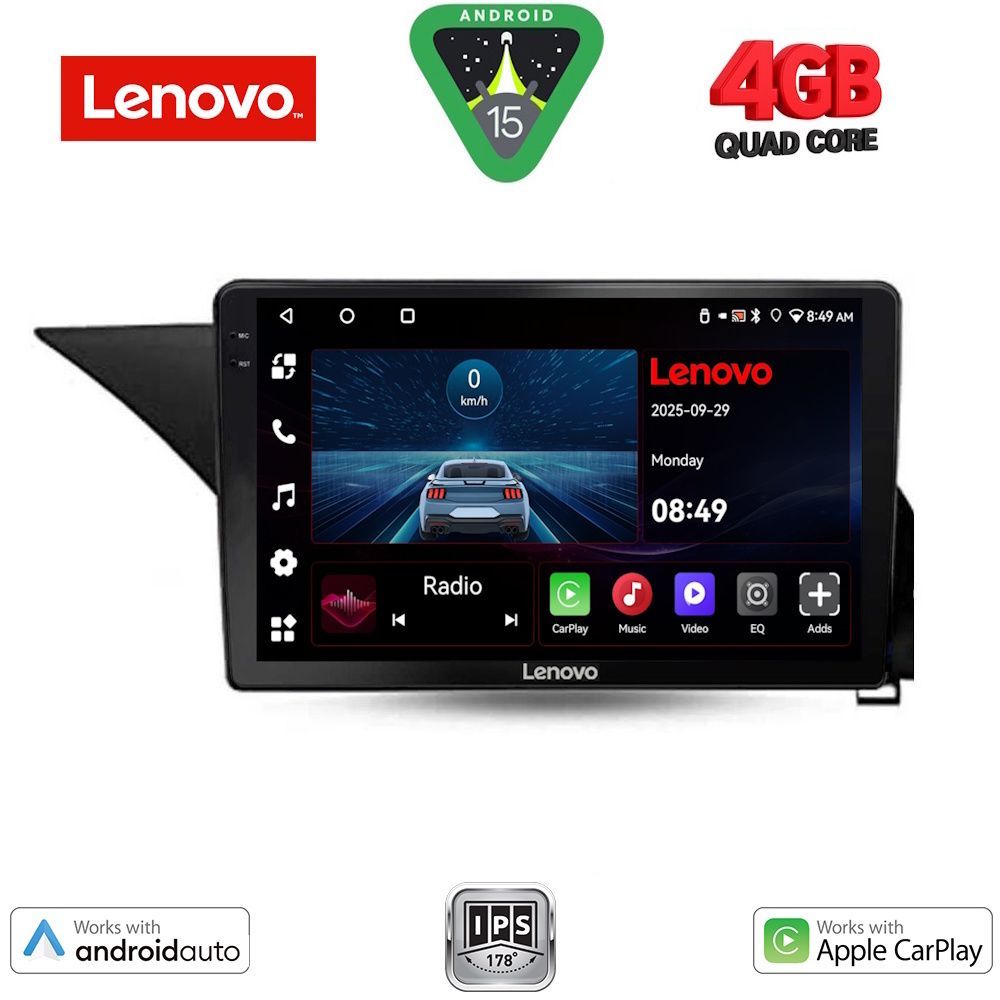 Βλησαρούλης Car Center - LENOVO LVE 8409_CPAA (10inc) MULTIMEDIA TABLET for MERCEDES E (W212) mod. 2009-2016