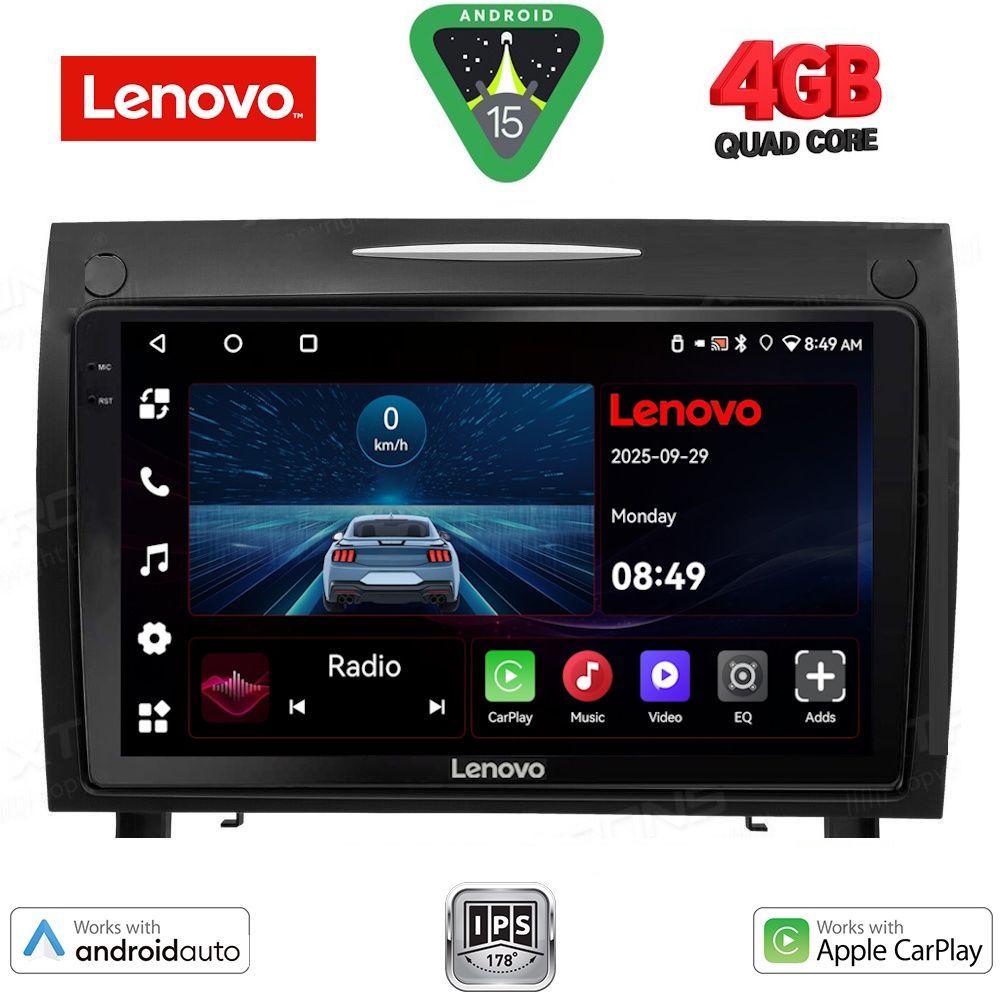 Βλησαρούλης Car Center - LENOVO LVE 8419_CPAA (9inc) MULTIMEDIA TABLET for MERCEDES SLK (R171) mod. 2004-2010