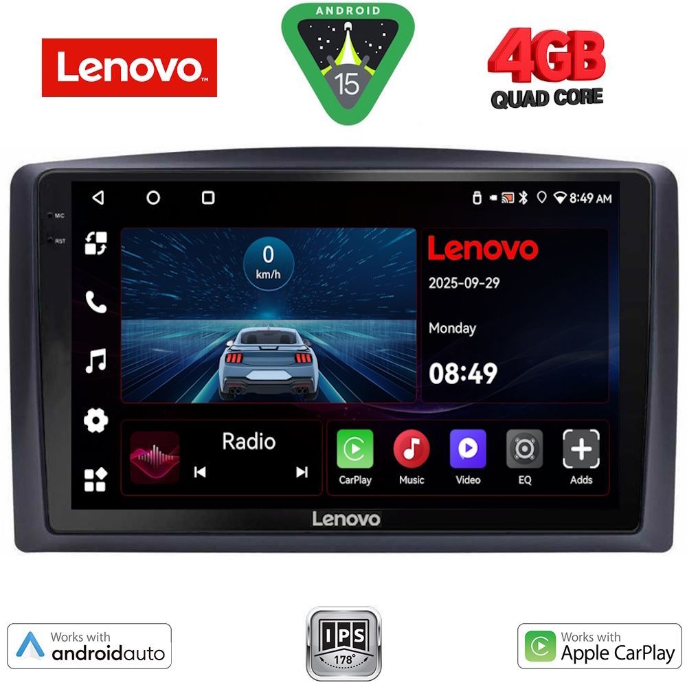 Βλησαρούλης Car Center - LENOVO LVE 8421_CPAA (10inc) MULTIMEDIA TABLET for MERCEDES VITO – VIANO  (W447) mod. 2015-2022