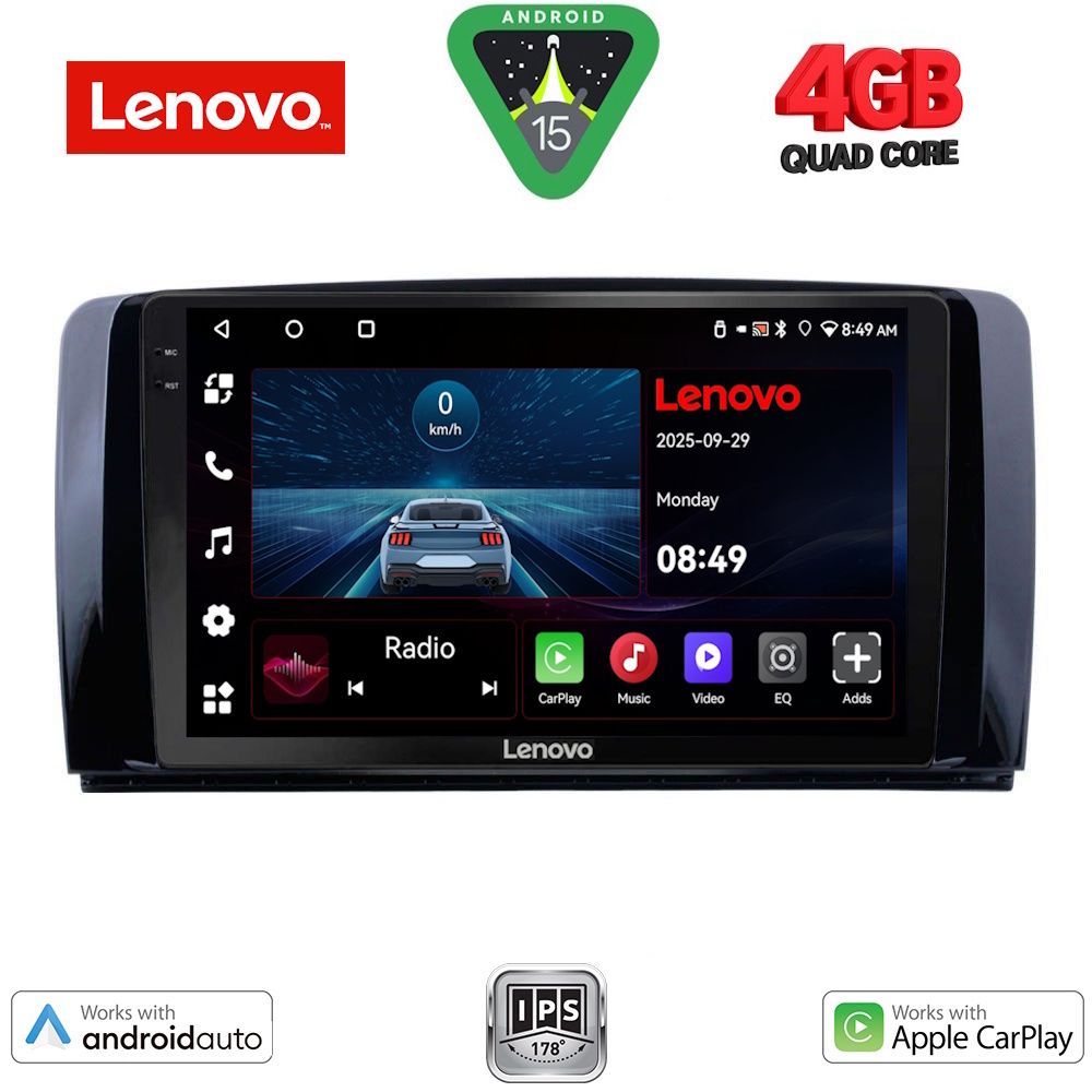 Βλησαρούλης Car Center - LENOVO LVE 8422_CPAA (9inc) MULTIMEDIA TABLET for MERCEDES R (W251) mod. 2006-2015