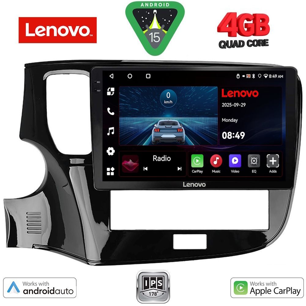Βλησαρούλης Car Center - LENOVO LVE 8440_CPAA (10inc) MULTIMEDIA TABLET for MITSUBISHI OUTLANDER mod. 2020-2022