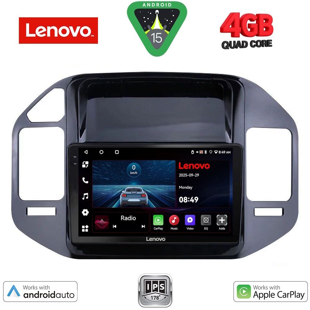 Βλησαρούλης Car Center - LENOVO LVE 8444_CPAA (9inc) MULTIMEDIA TABLET for MITSUBISHI PAJERO mod. 1999-2006