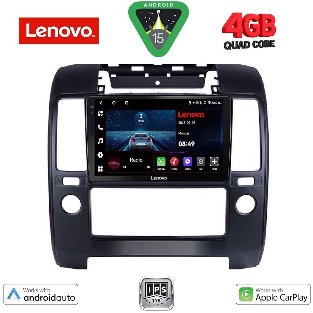Βλησαρούλης Car Center - LENOVO LVE 8454_CPAA A/C (9inc) MULTIMEDIA TABLET for NISSAN NAVARA D40 mod. 2006-2011 με A/C