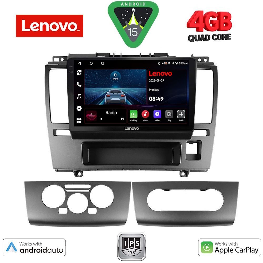 Βλησαρούλης Car Center - LENOVO LVE 8465_CPAA (9inc) MULTIMEDIA TABLET for NISSAN TIDA mod. 2004>
