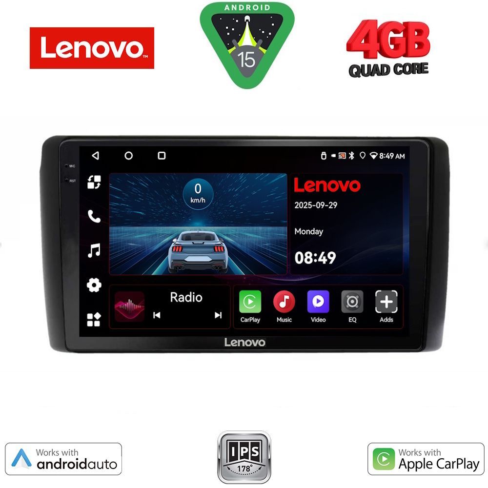 Βλησαρούλης Car Center - LENOVO LVE 8472_CPAA (9inc) MULTIMEDIA TABLET for NISSAN LEAF mod. 2009-2017
