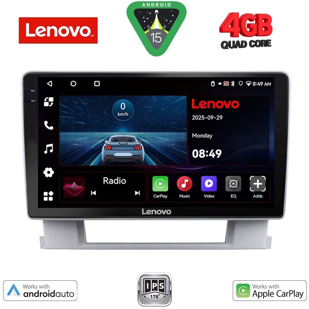 Βλησαρούλης Car Center - LENOVO LVE 8482_CPAA (9inc) MULTIMEDIA TABLET for OPEL ASTRA J  mod.2010-2016