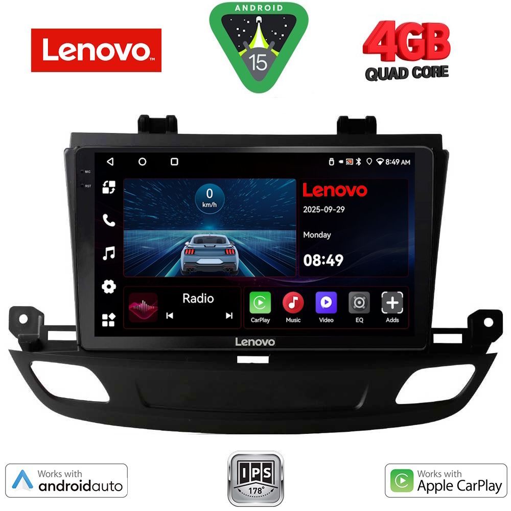 Βλησαρούλης Car Center - LENOVO LVE 8493_CPAA (9inc) MULTIMEDIA TABLET for OPEL INSIGNIA mod. 2018>