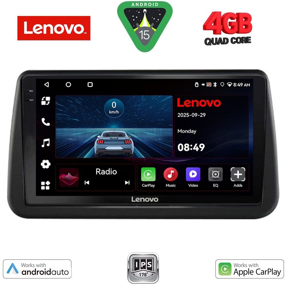 Βλησαρούλης Car Center - LENOVO LVE 8494_CPAA (9inc) MULTIMEDIA TABLET for OPEL MERIVA mod. 2010-2017