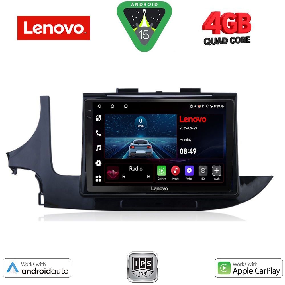 Βλησαρούλης Car Center - LENOVO LVE 8497_CPAA (9inc) MULTIMEDIA TABLET for OPEL MOKKA mod. 2016-2021