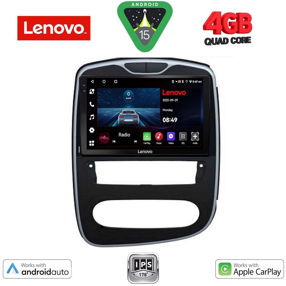 Βλησαρούλης Car Center - LENOVO LVE 8545_CPAA (10inc) MULTIMEDIA TABLET for RENAULT CLIO mod. 2016-2019
