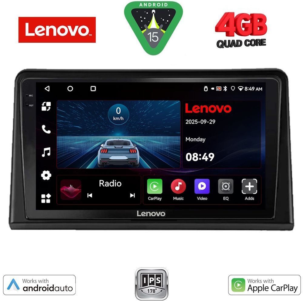 Βλησαρούλης Car Center - LENOVO LVE 8548_CPAA (9inc) MULTIMEDIA TABLET for RENAULT EXPRESS mod. 2020>