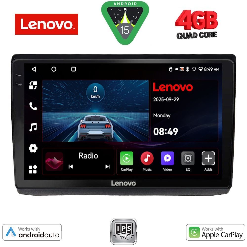 Βλησαρούλης Car Center - LENOVO LVE 8558_CPAA (10inc) MULTIMEDIA TABLET for OPEL VIVARO – RENAULT TRAFIC - NISSAN PRIMASTAR mod. 2004-2015