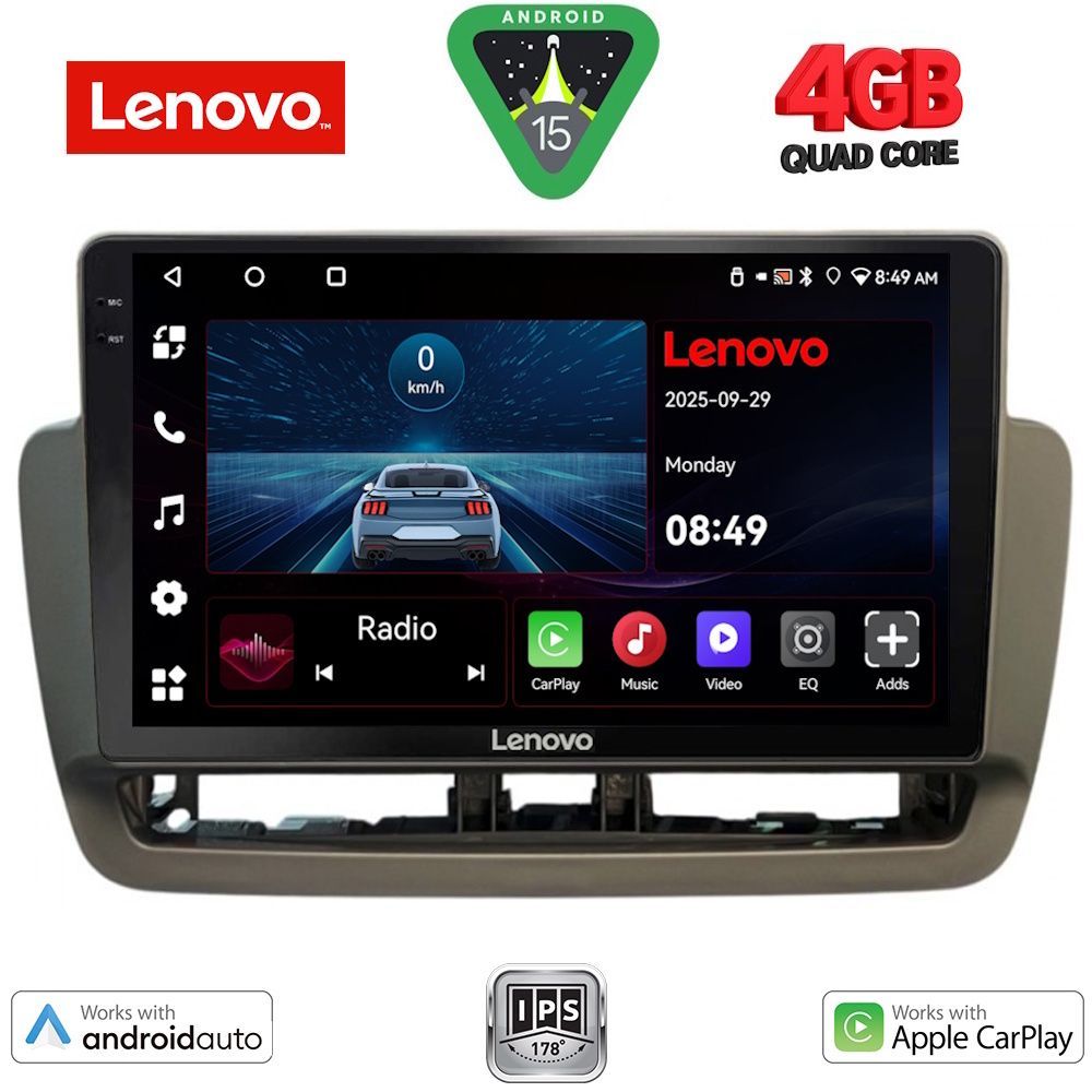 Βλησαρούλης Car Center - LENOVO LVE 8572_CPAA (9inc) MULTIMEDIA TABLET for SEAT IBIZA mod. 2012-2015