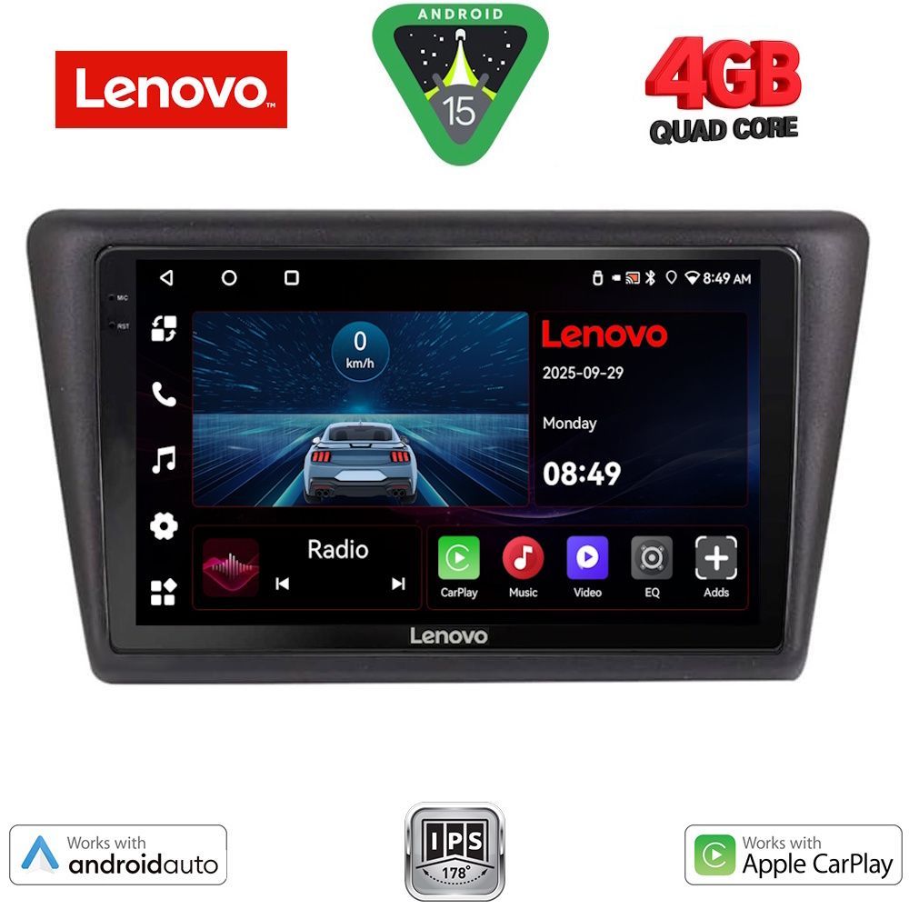 Βλησαρούλης Car Center - LENOVO LVE 8600_CPAA (9inc) MULTIMEDIA TABLET for  SKODA RAPID SPACEBACK mod. 2014>