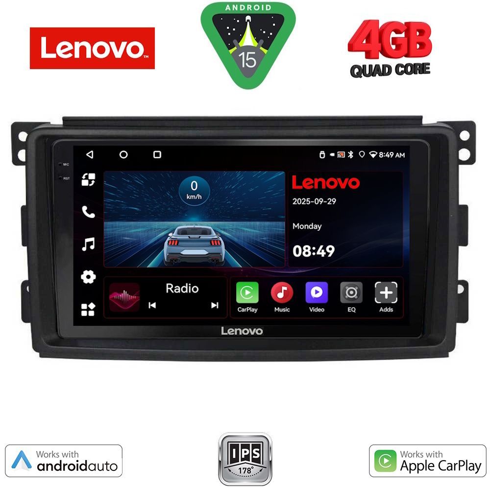 Βλησαρούλης Car Center - LENOVO LVE 8621_CPAA (9inc) MULTIMEDIA TABLET for SMART mod. 2007-2010