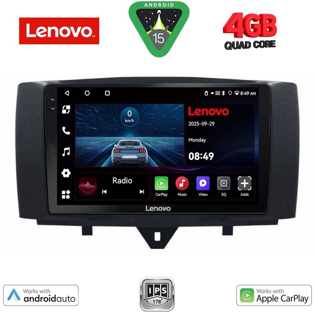 Βλησαρούλης Car Center - LENOVO LVE 8622_CPAA (9inc) MULTIMEDIA TABLET for SMART (451) mod. 2010-2015