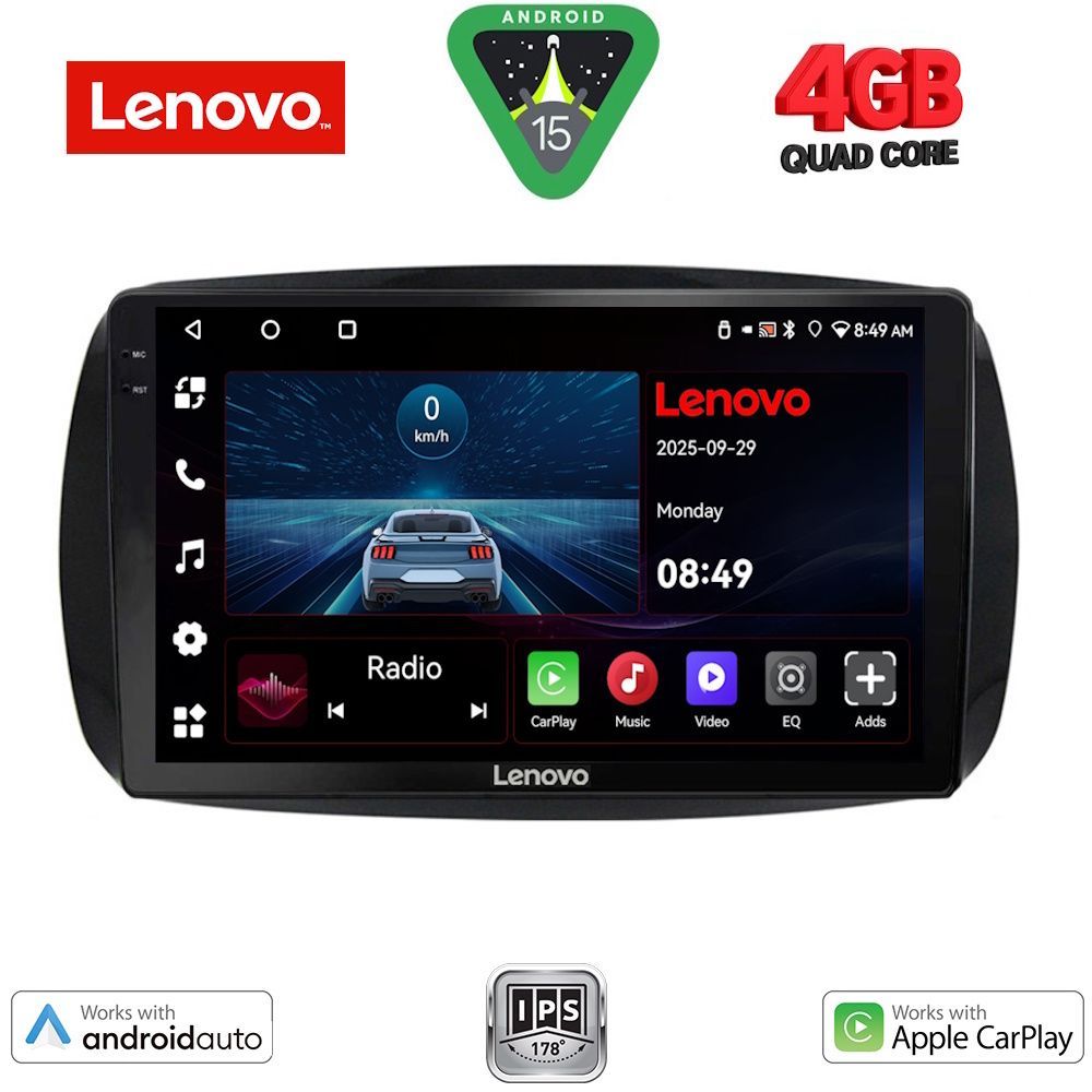 Βλησαρούλης Car Center - LENOVO LVE 8623_CPAA (9inc) MULTIMEDIA TABLET for SMART (453) mod. 2016>