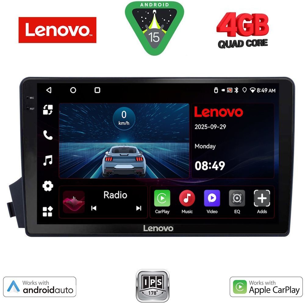 Βλησαρούλης Car Center - LENOVO LVE 8650_CPAA (9inc) MULTIMEDIA TABLET for SSANGYANG ACTYON - KYRON mod. 2006-2015