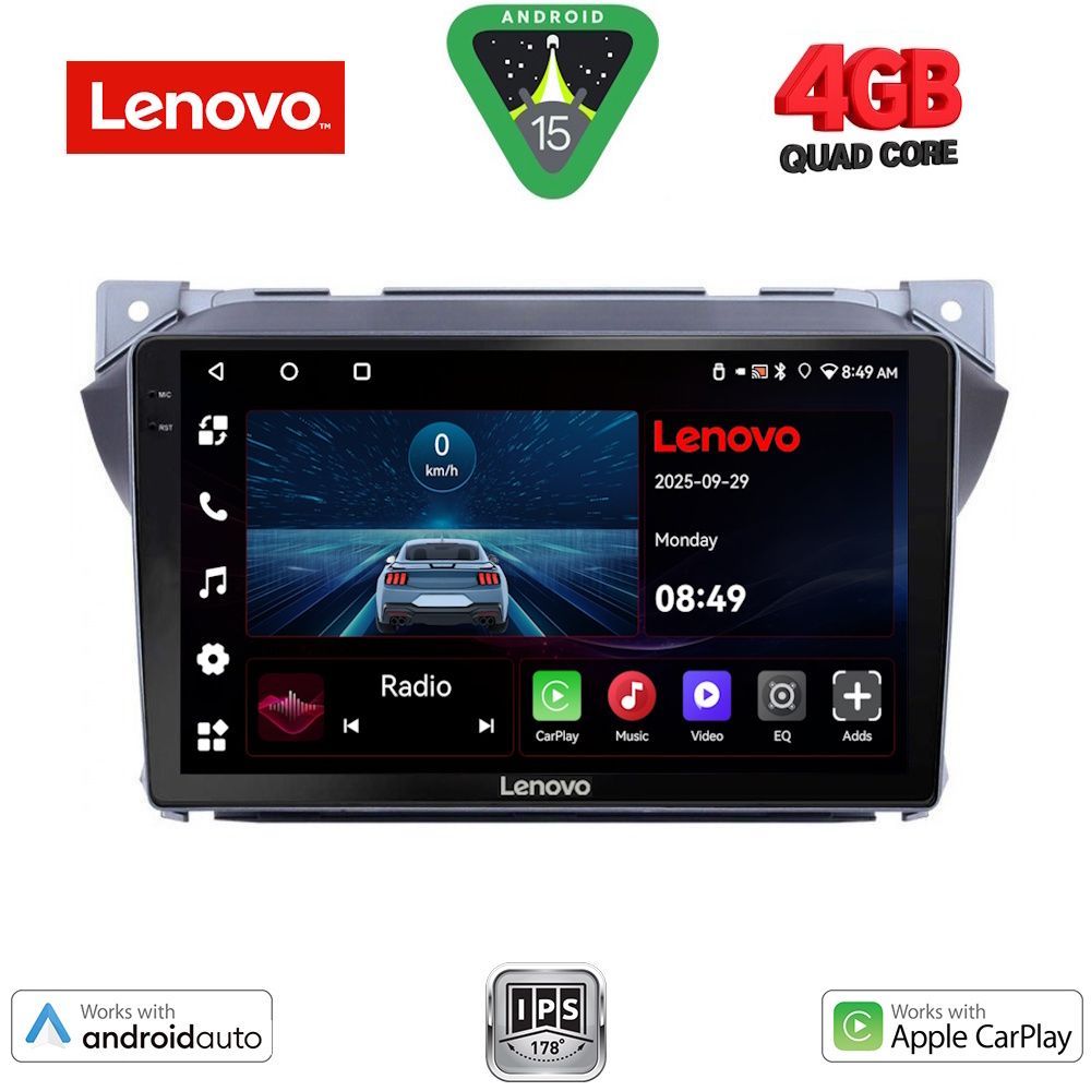 Βλησαρούλης Car Center - LENOVO LVE 8670_CPAA (9inc) MULTIMEDIA TABLET for SUZUKI ALTO - NISSAN PIXO 2009>