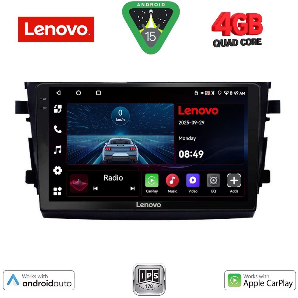 Βλησαρούλης Car Center - LENOVO LVE 8674_CPAA (9inc) MULTIMEDIA TABLET for SUZUKI CELERIO mod. 2015>
