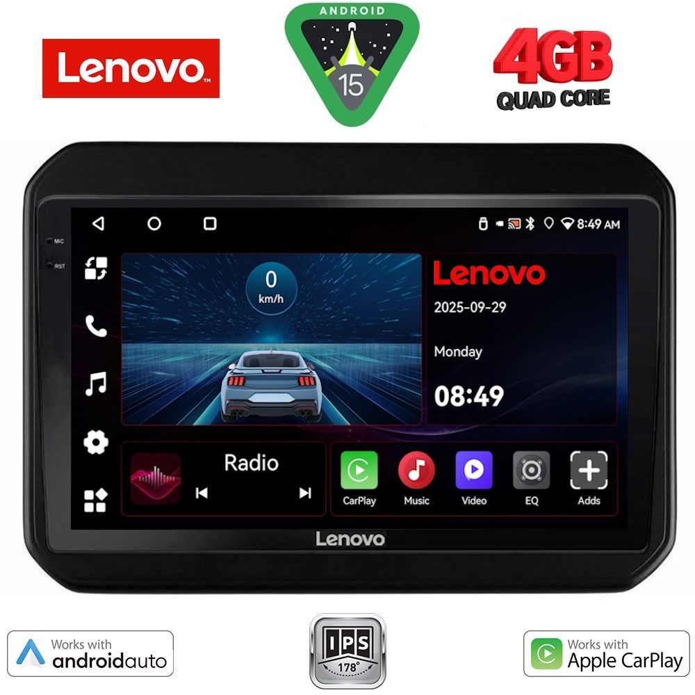 Βλησαρούλης Car Center - LENOVO LVE 8676_CPAA (9inc) MULTIMEDIA TABLET for SUZUKI IGNIS mod. 2016>