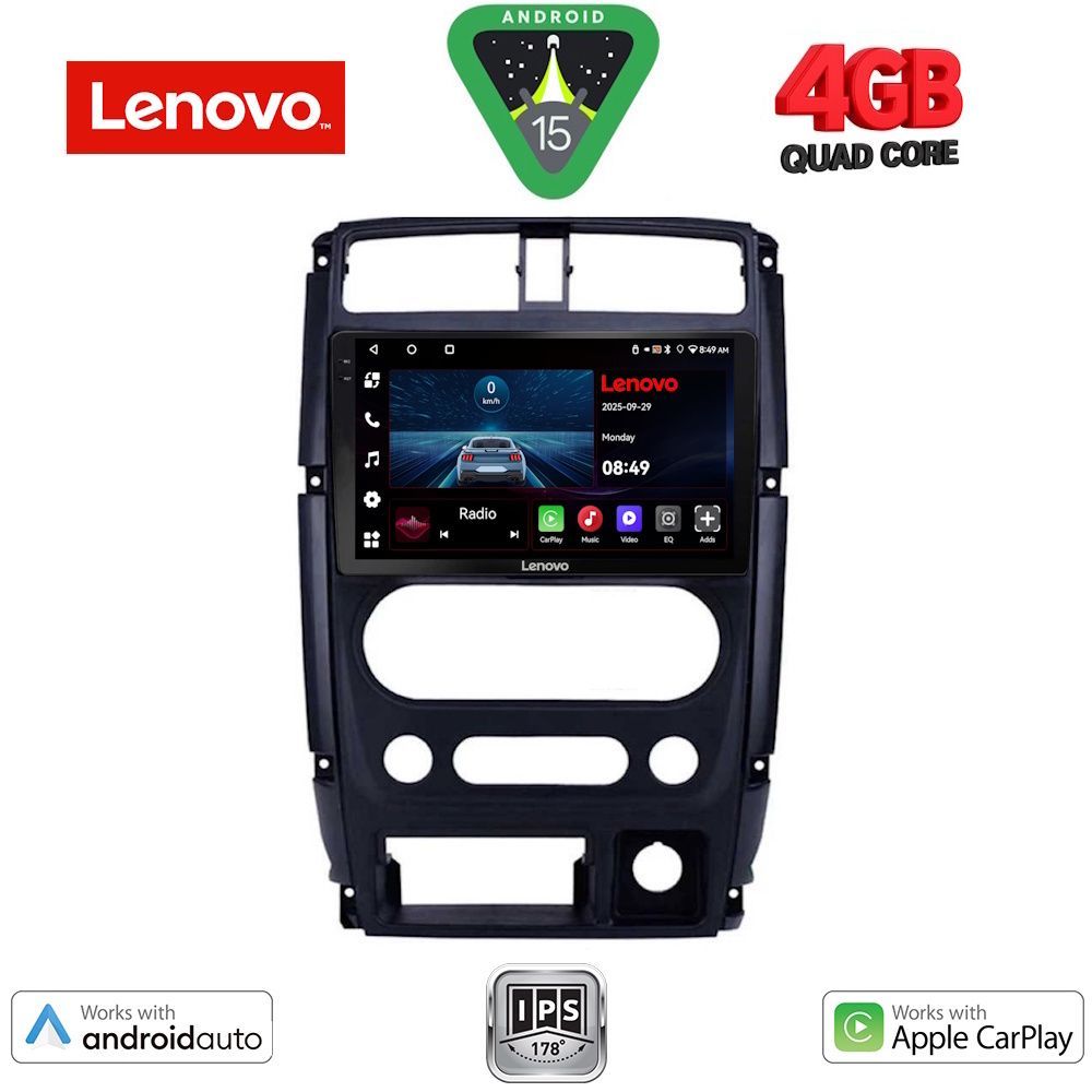 Βλησαρούλης Car Center - LENOVO LVE 8678_CPAA (9inc) MULTIMEDIA TABLET for SUZUKI JIMNY mod. 2007-2017