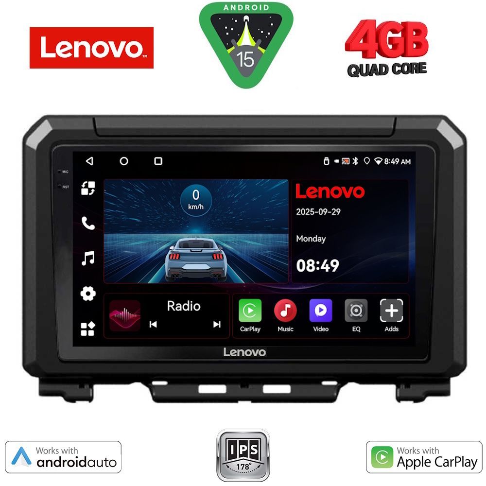 Βλησαρούλης Car Center - LENOVO LVE 8679_CPAA (9inc) MULTIMEDIA TABLET for SUZUKI JIMNY mod. 2017>