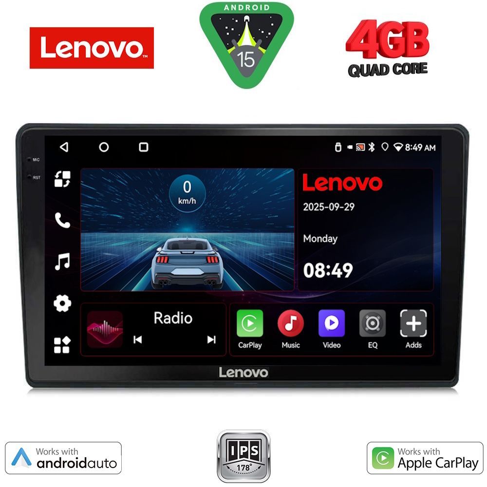 Βλησαρούλης Car Center - LENOVO LVE 8699_CPAA (10inc) MULTIMEDIA TABLET for TOYOTA AURIS mod. 2013-2015