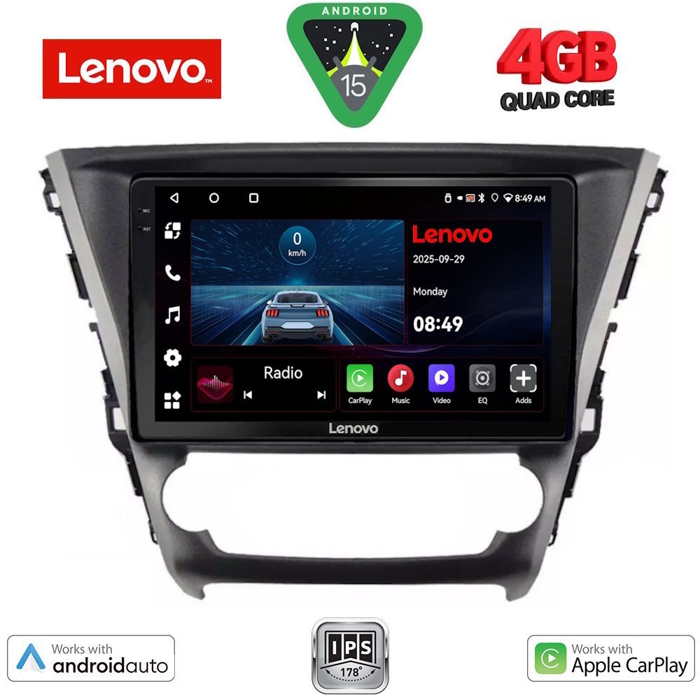 Βλησαρούλης Car Center - LENOVO LVE 8706_CPAA (10inc) MULTIMEDIA TABLET for TOYOTA AVENSIS mod. 2016-2019